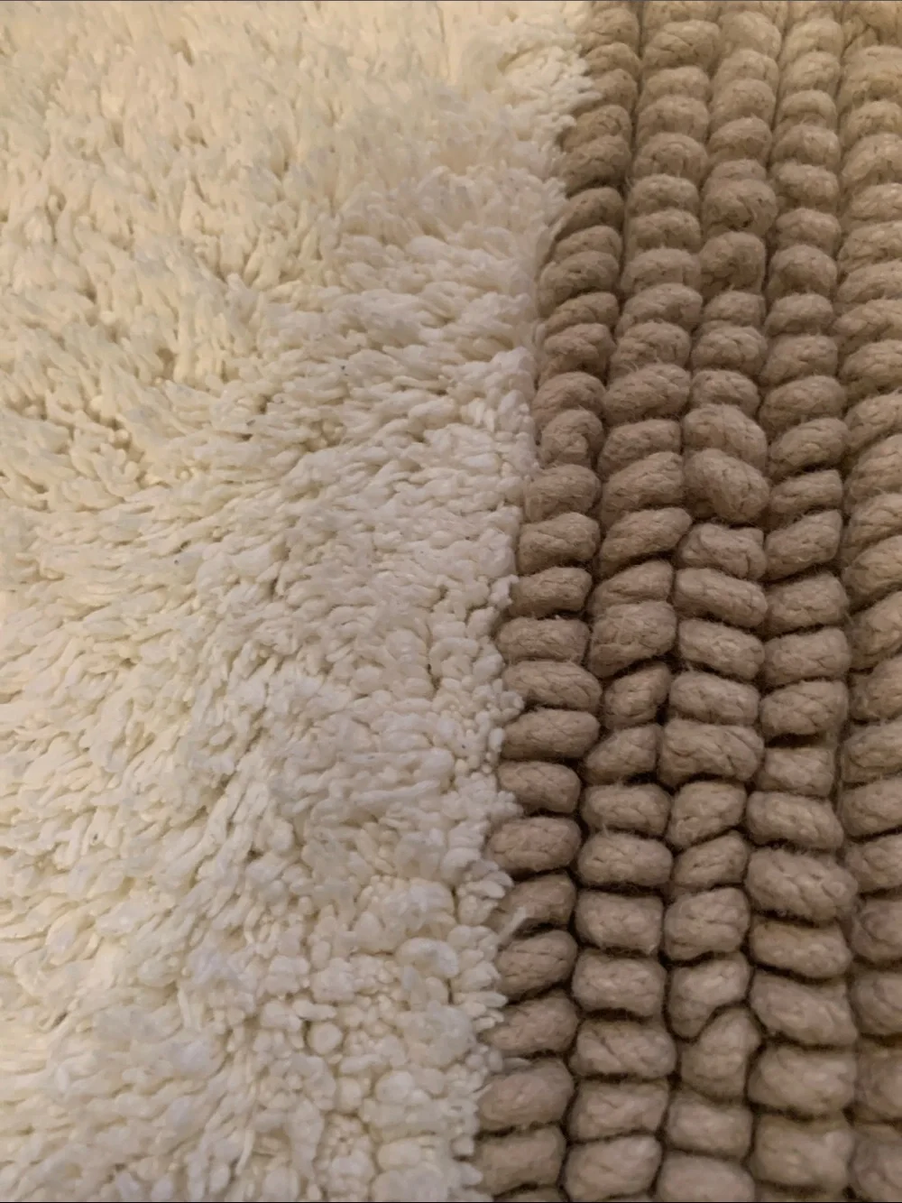 Bath Rugs Neutral Beige and Cream Bath